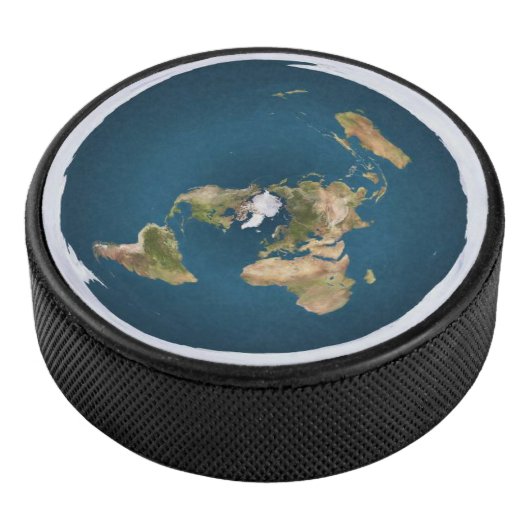 Flat Earth Map door US Geological Survey Hockey Puck (3/4)
