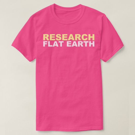 Flat Earth onderzoek T-shirt (Design voorkant)