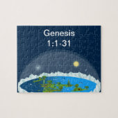 Flat Earth - Puzzle pour enfants (Horizontal)