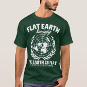 Flat Earth Society T-Shirt (Voorkant)