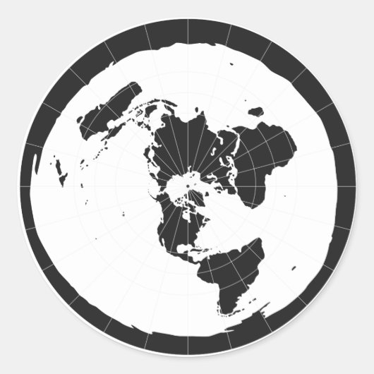 Flat Earth Sticker (Voorkant)