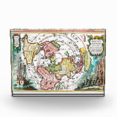 Flat Earth Terra Firma Plane Map of the World Fotoblokken (Voorkant)