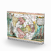 Flat Earth Terra Firma Plane Map of the World Fotoblokken (Rechts)