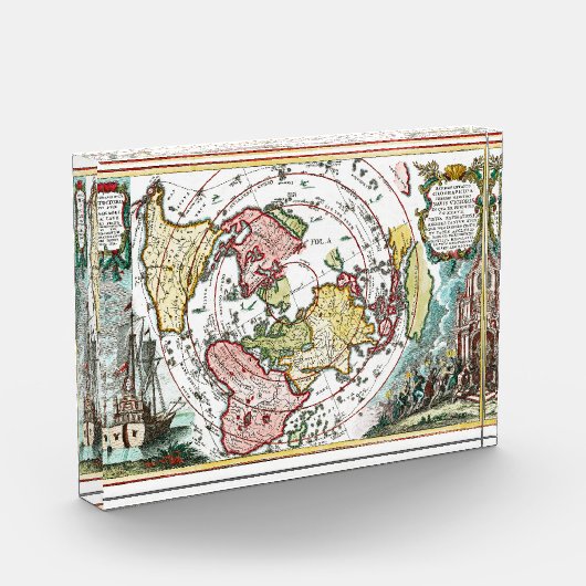 Flat Earth Terra Firma Plane Map of the World Fotoblokken (Links)