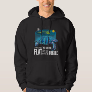Flat Earth Turtle Hoodie