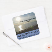 FLAT EARTH VIERKANTE STICKER (Envelop)