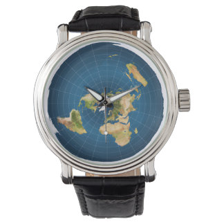 Flat Earth Watch Horloge