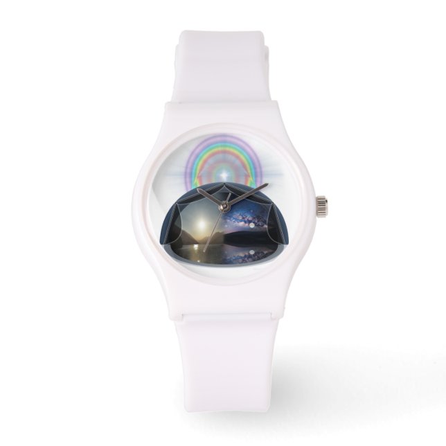 Flat Earth Watch Horloge (Voorkant)