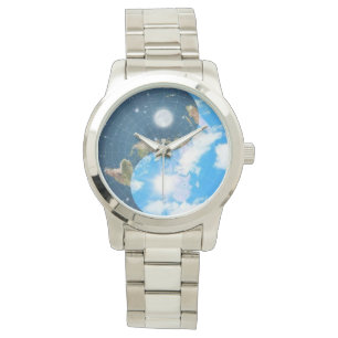 Flat Earth Yin Yang Watch - Mannen Horloge