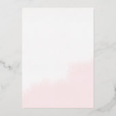 Flat Folie bruids douche uitnodiging kaart (Achterkant)