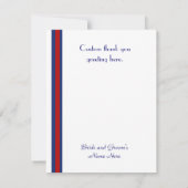 Flat Football Theme Dank u kaart (Achterkant)