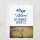 Flat Happy National Nurses Week Appreciard Feestdagenkaart (Voorkant)