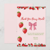 Flat Hartelijk dank Bedankkaart (Voorkant / Achterkant)