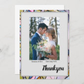 Flat Hartelijk dank Bedankkaart (Voorkant / Achterkant)