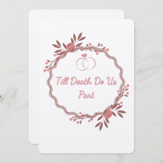 Flat Hartelijk dank Bedankkaart (Voorkant / Achterkant)