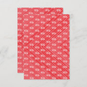 Flat Hartelijk dank Bedankkaart (Voorkant / Achterkant)