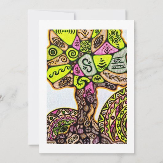 Flat Hartelijk dank Bedankkaart (Voorkant)