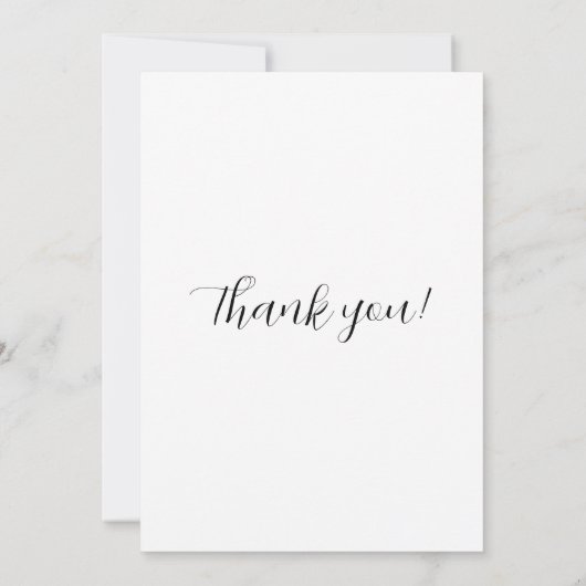 Flat Hartelijk dank Bedankkaart (Achterkant)