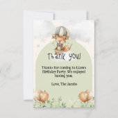 Flat Hartelijk dank Bedankkaart (Voorkant)