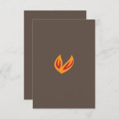 Flat Hartelijk dank Bedankkaart (Voorkant / Achterkant)