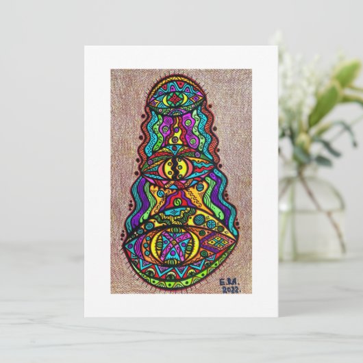 Flat Hartelijk dank Bedankkaart (Staand voorkant)