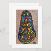 Flat Hartelijk dank Bedankkaart (Voorkant / Achterkant)