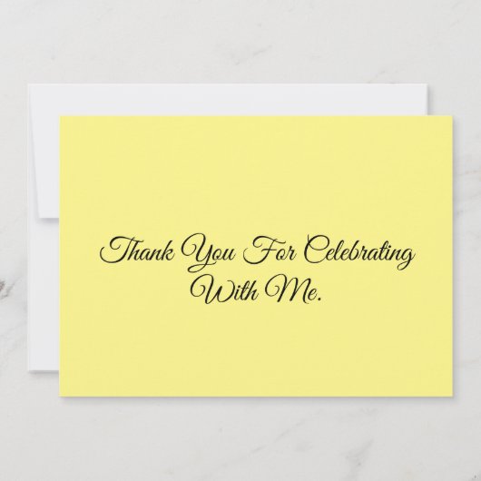 Flat Hartelijk dank Bedankkaart (Achterkant)