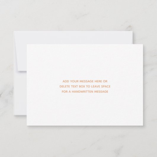 Flat Hartelijk dank Bedankkaart (Achterkant)