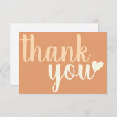 Flat Hartelijk dank Bedankkaart (Voorkant / Achterkant)