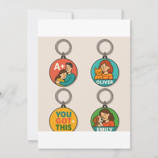 Flat Hartelijk dank Bedankkaart (Voorkant)