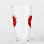 Flat Heart Icon Glas (Rechts)