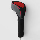 Flat Heart Icon Golfheadcover (Schuin)