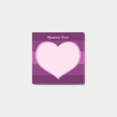 Flat Heart Icon Post-it® Notes (Voorkant)
