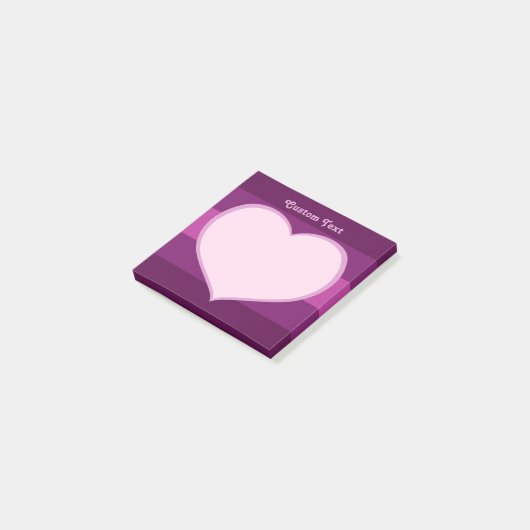 Flat Heart Icon Post-it® Notes (Schuin)