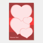 Flat Heart Icon Post-it® Notes (Voorkant)