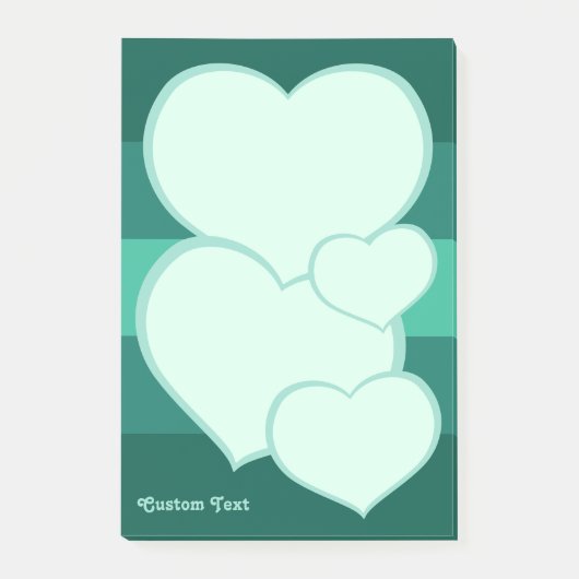 Flat Heart Icon Post-it® Notes (Voorkant)