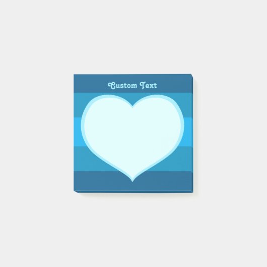 Flat Heart Icon Post-it® Notes (Voorkant)