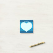 Flat Heart Icon Post-it® Notes (Op bureau)