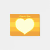 Flat Heart Icon Post-it® Notes (Voorkant)