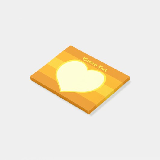 Flat Heart Icon Post-it® Notes (Schuin)