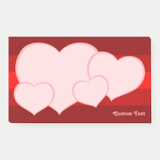 Flat Heart Icon Post-it® Notes (Voorkant)