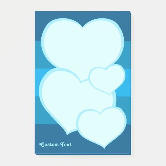 Flat Heart Icon Post-it® Notes (Voorkant)