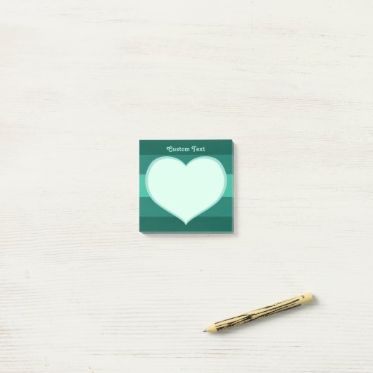 Flat Heart Icon Post-it® Notes (Op bureau)