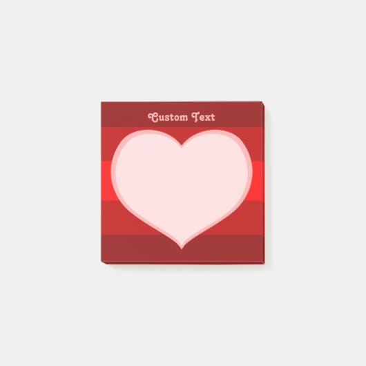 Flat Heart Icon Post-it® Notes (Voorkant)