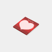 Flat Heart Icon Post-it® Notes (Schuin)