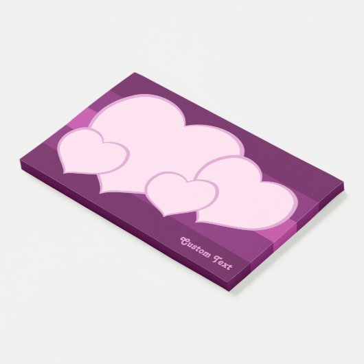 Flat Heart Icon Post-it® Notes (Schuin)