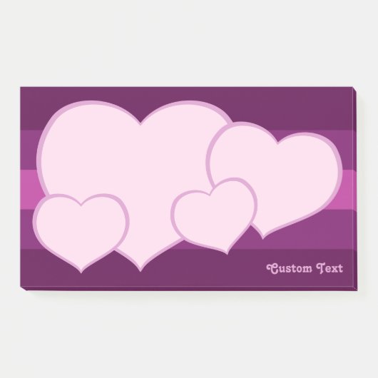 Flat Heart Icon Post-it® Notes (Voorkant)