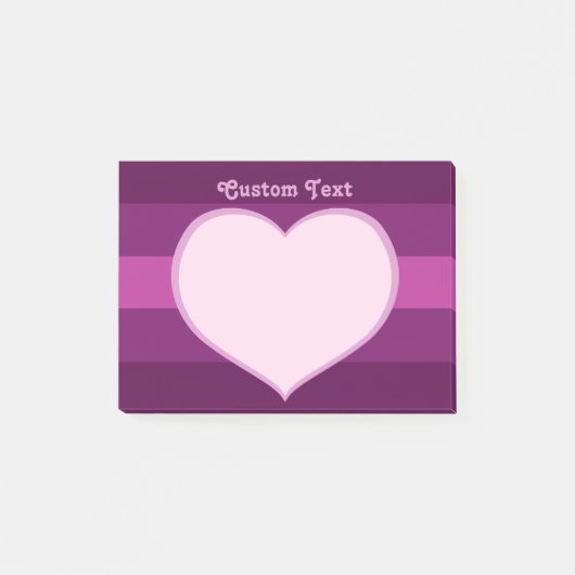 Flat Heart Icon Post-it® Notes (Voorkant)