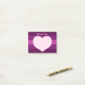Flat Heart Icon Post-it® Notes (Op bureau)