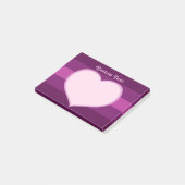 Flat Heart Icon Post-it® Notes (Schuin)